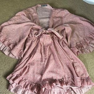 Shein Pink Polka Dot Romper